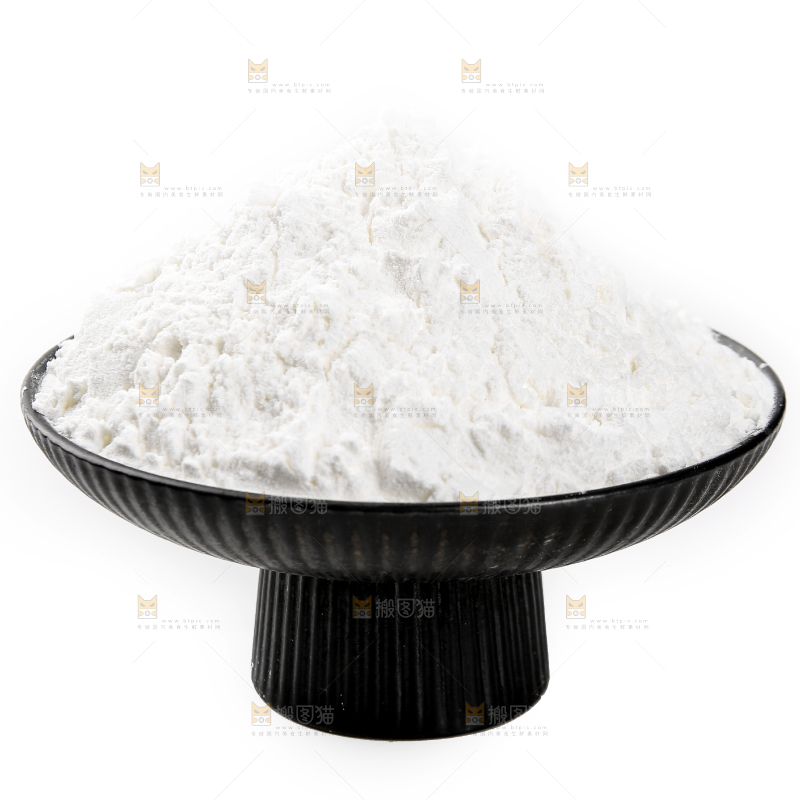 白底上的豌豆淀粉