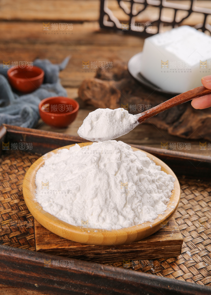 深底上的豌豆淀粉