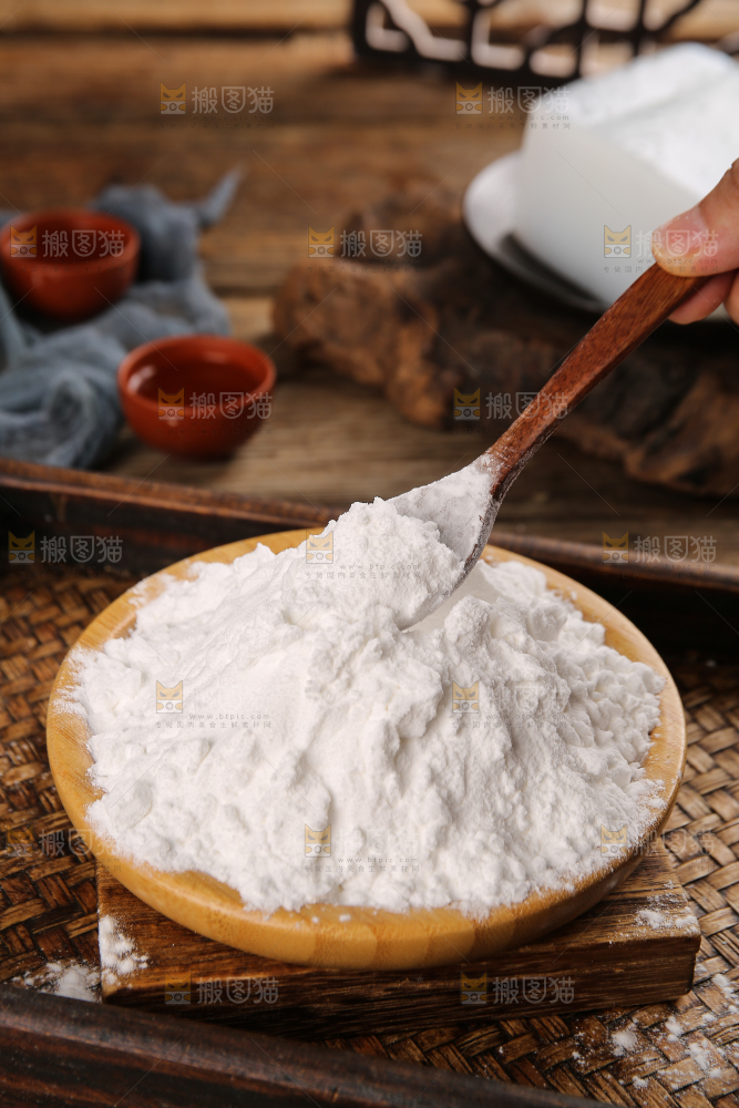 深底上的豌豆淀粉