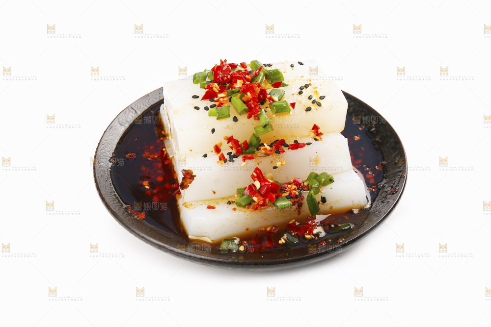 碗里的红油凉粉