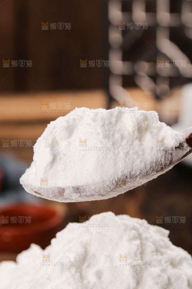 深底上的豌豆淀粉