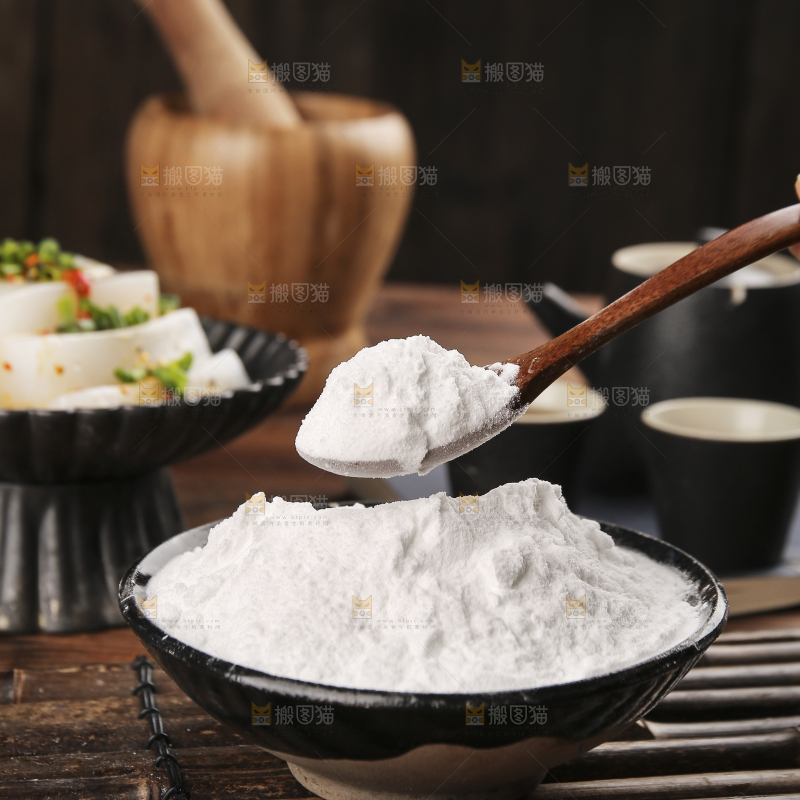 深底上的豌豆淀粉