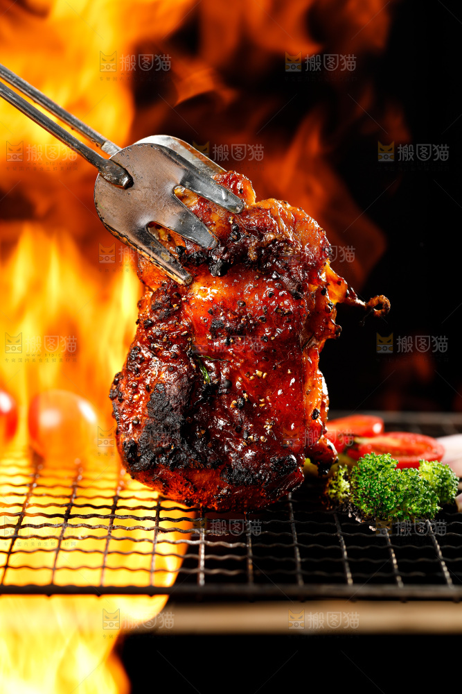 深底上的炭烧鸡排