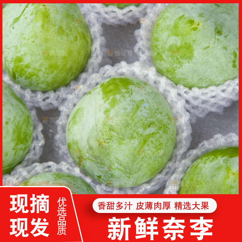 白底上的奈李