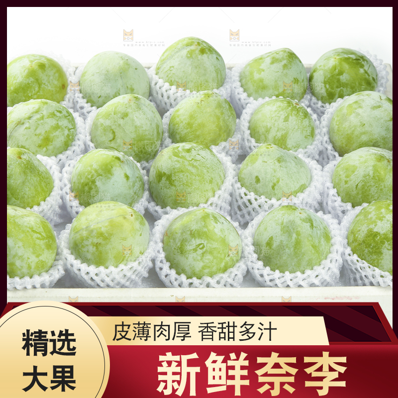 白底上的奈李