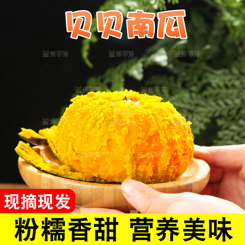 深底上的贝贝南瓜