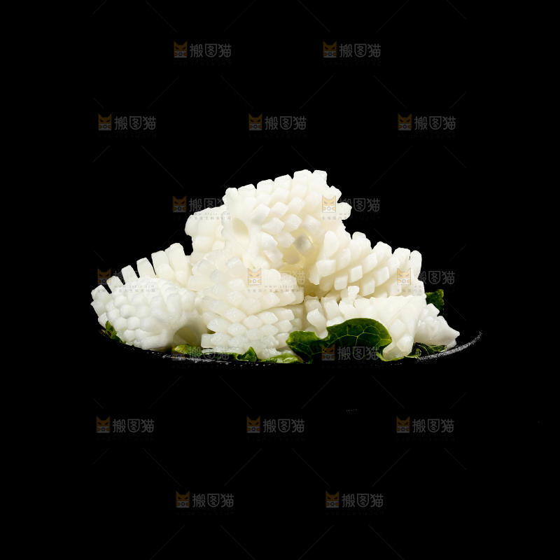 深底上的鱿鱼花