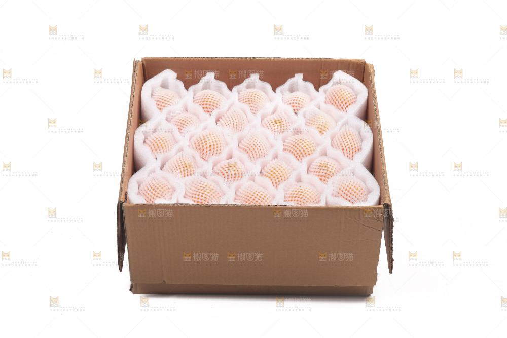 白底上的新鲜枇杷