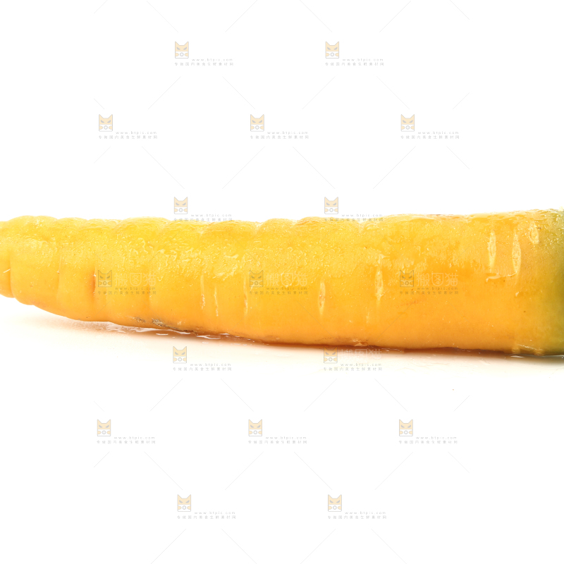 白底上的黄萝卜