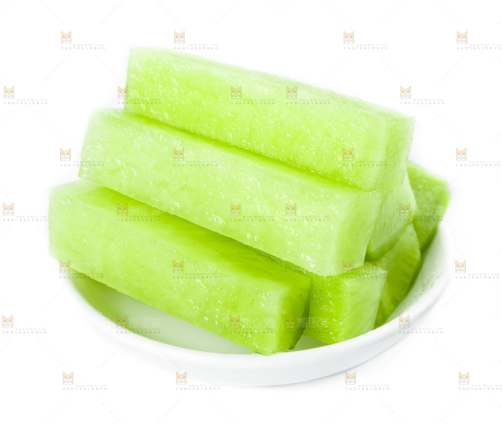 白底上的沙窝萝卜