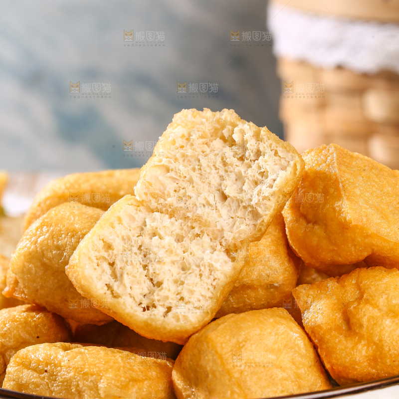 浅底上的油豆泡