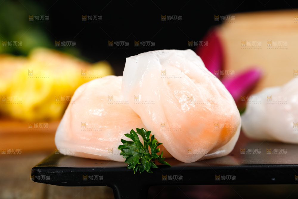 深底上的虾饺