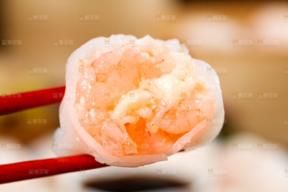 深底上的虾饺