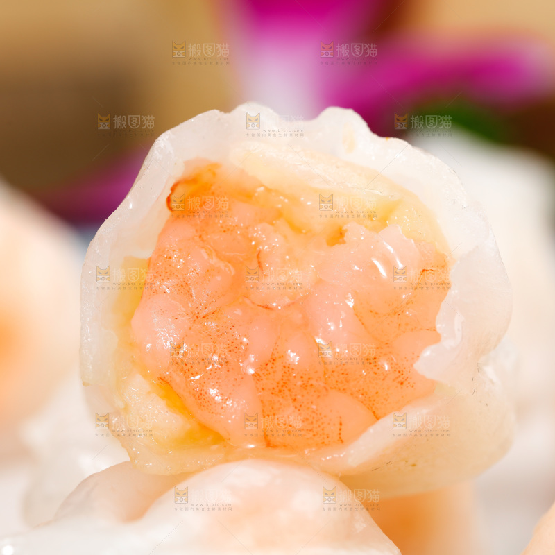 深底上的虾饺