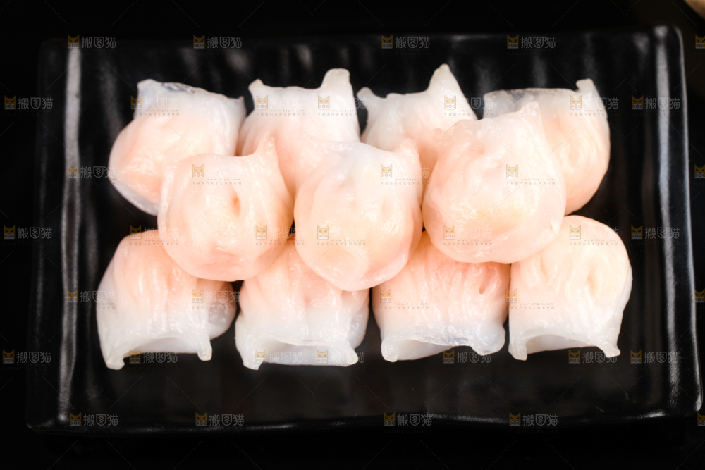 深底上的虾饺