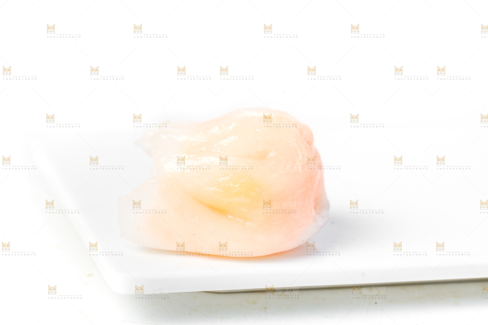白底上的虾饺