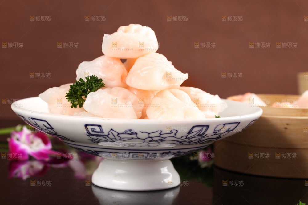 深底上的虾饺
