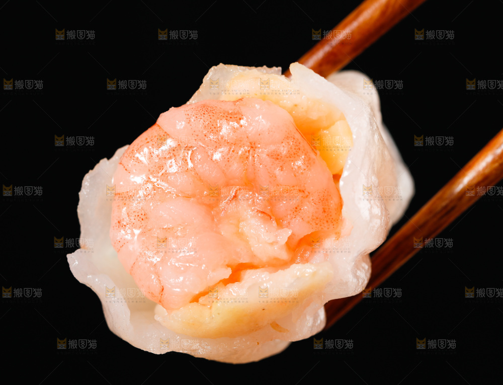深底上的虾饺