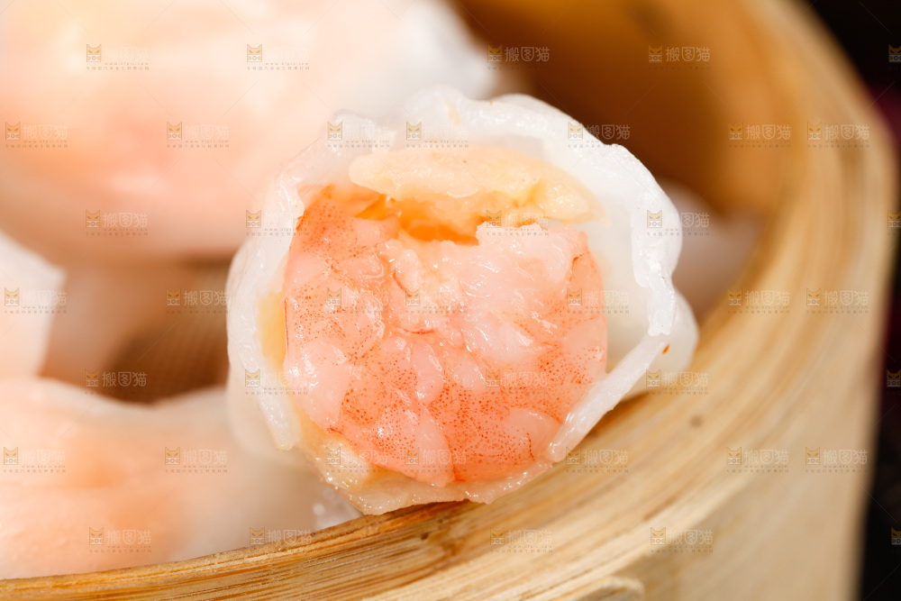 深底上的虾饺