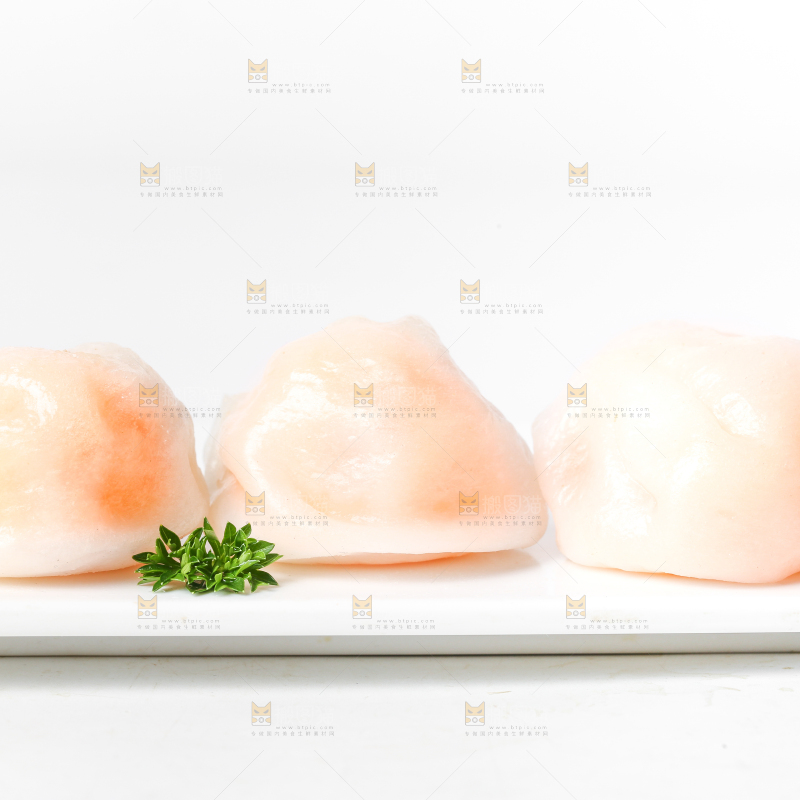 白底上的虾饺