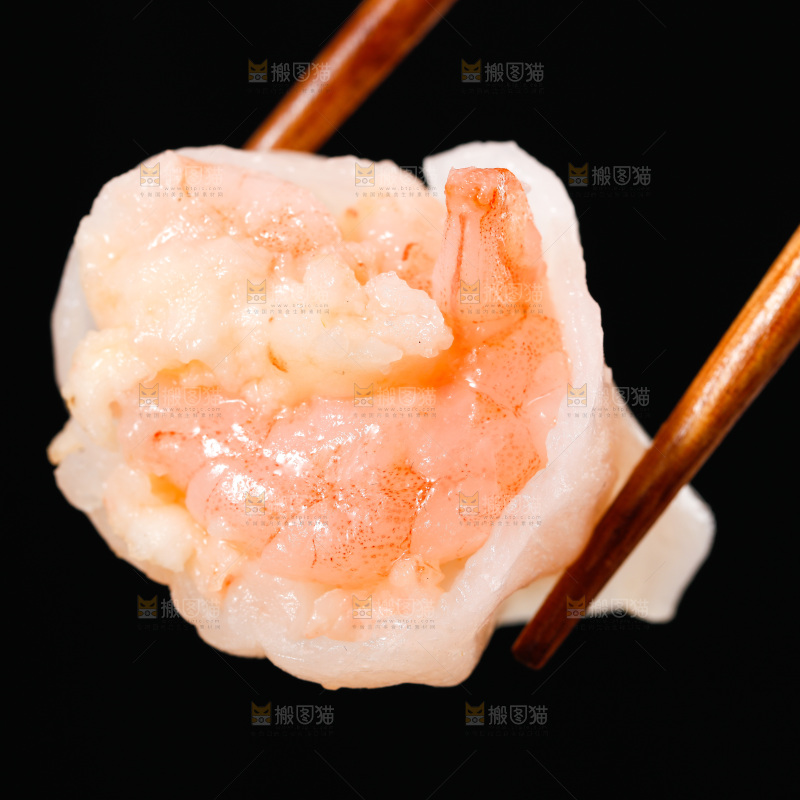 深底上的虾饺