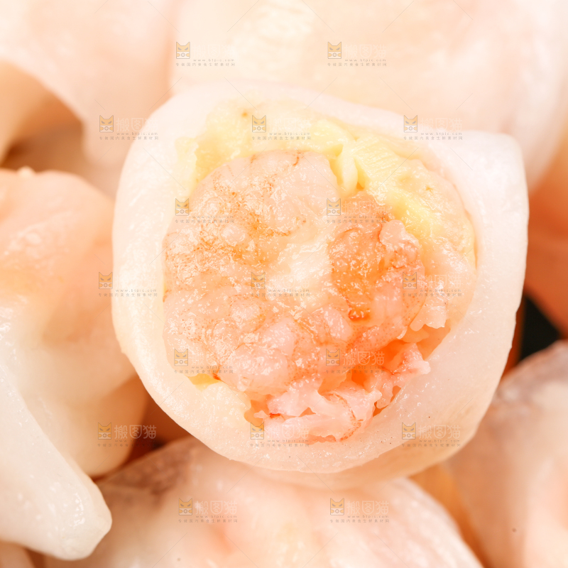 深底上的虾饺