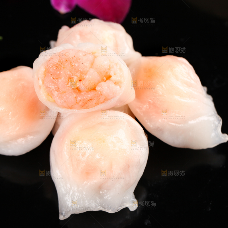 深底上的虾饺