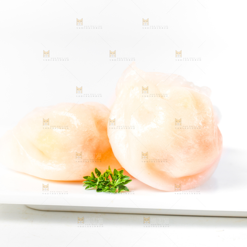 白底上的虾饺