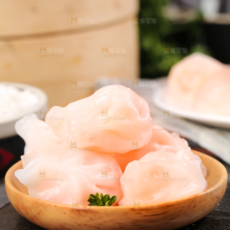 深底上的虾饺