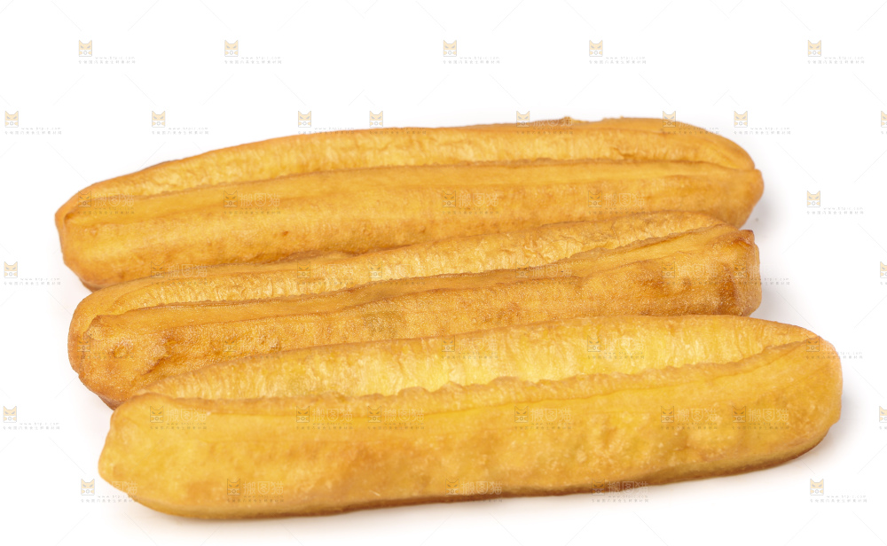 白底上的香酥油条