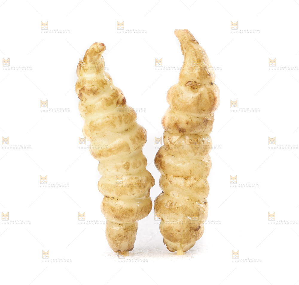 白底上的宝塔菜