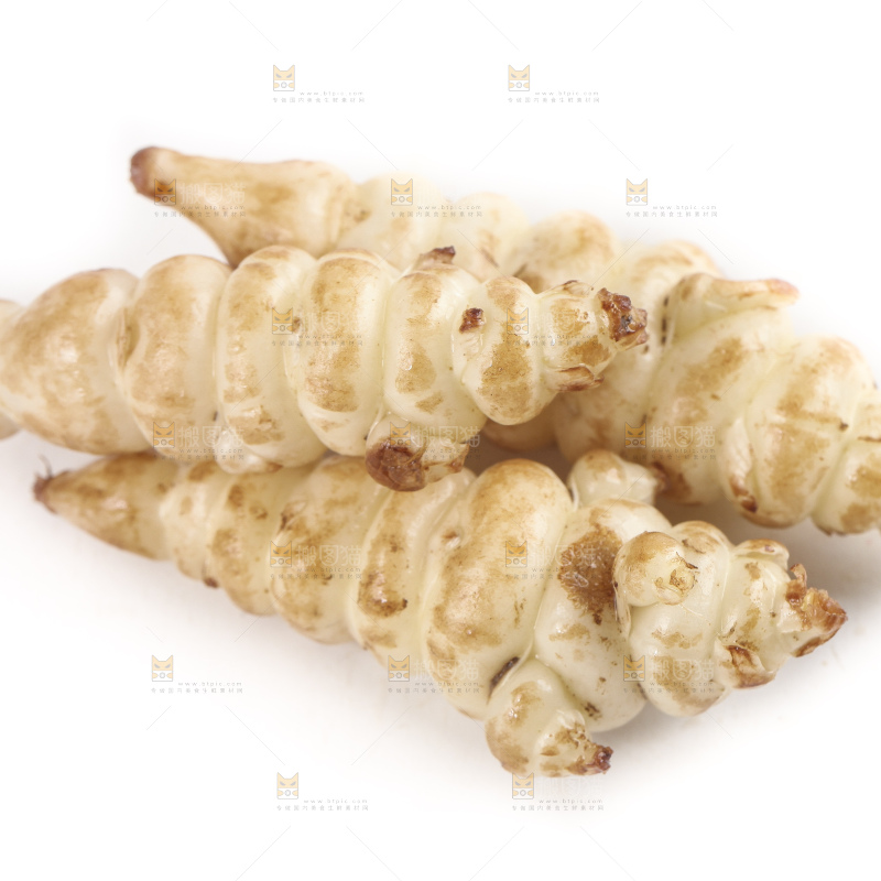 白底上的宝塔菜