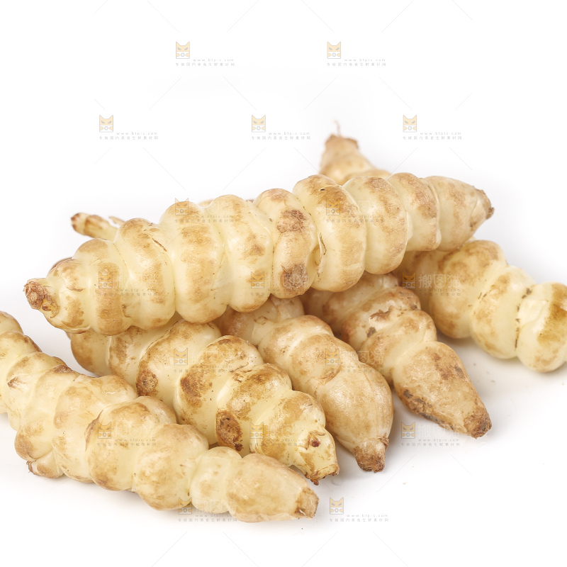 白底上的宝塔菜