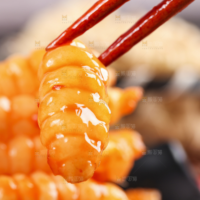 盘子里的红油宝塔菜