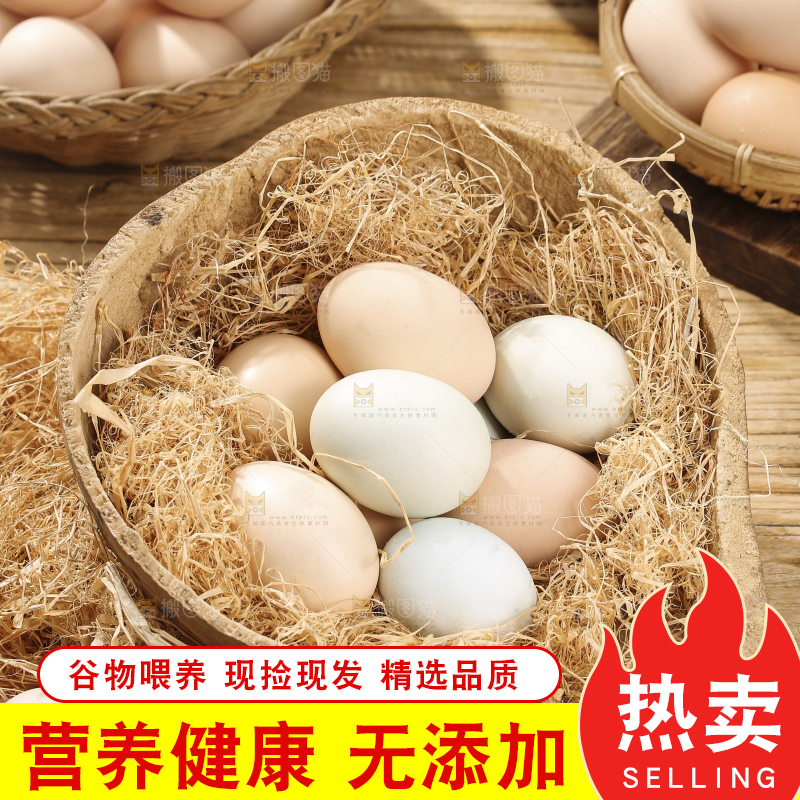 木底上的土鸡蛋