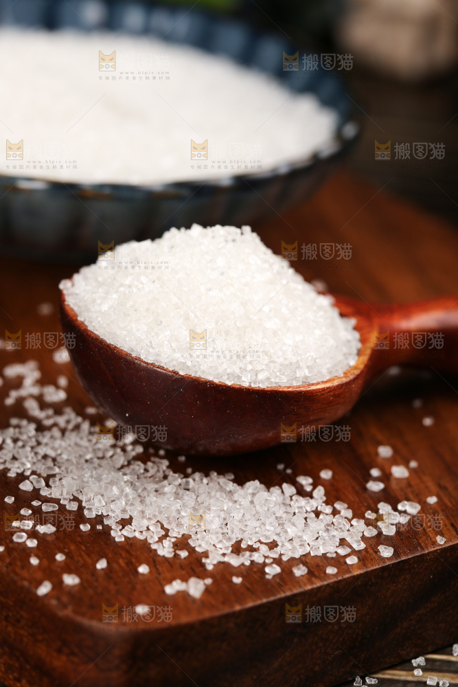 深底上的白砂糖