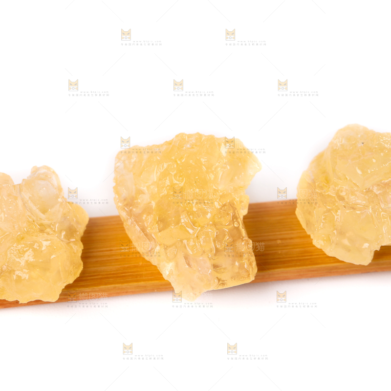 白底上的黄冰糖