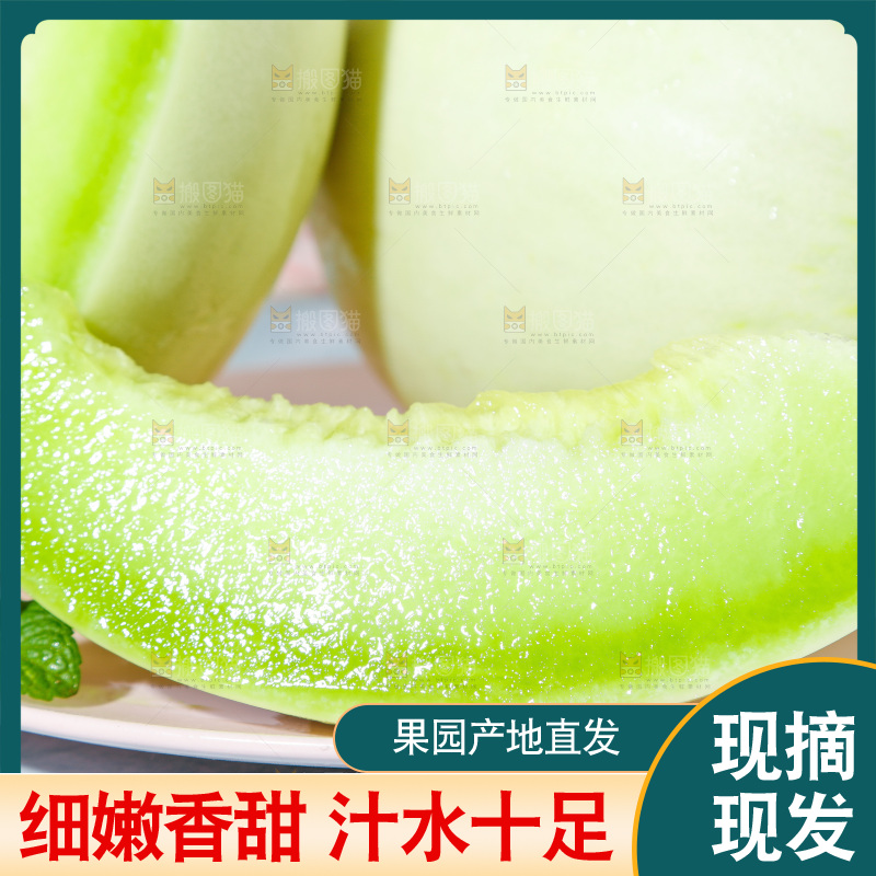 浅底上的玉菇甜瓜