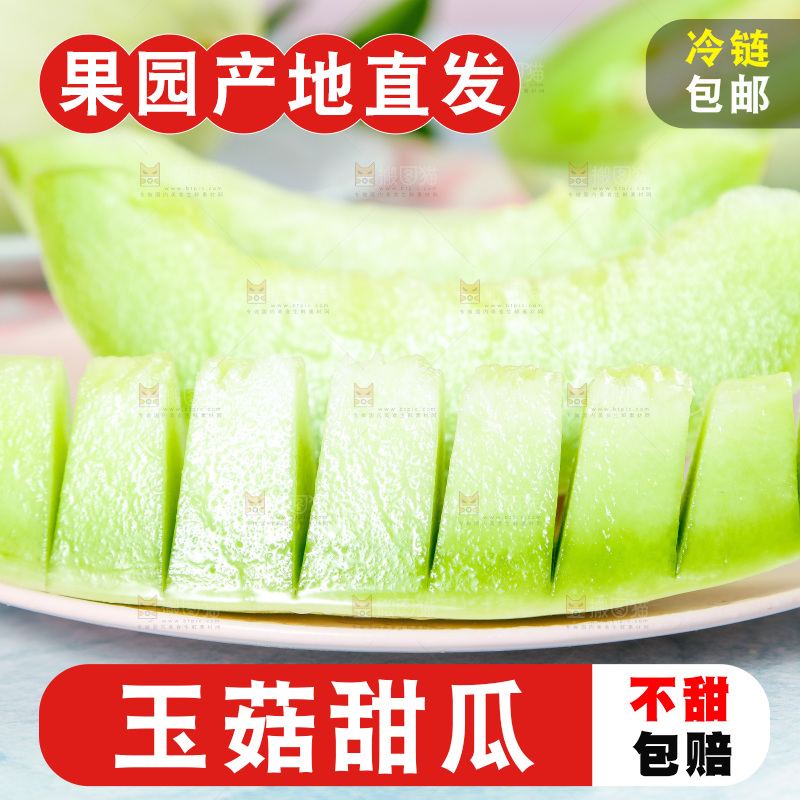 浅底上的玉菇甜瓜