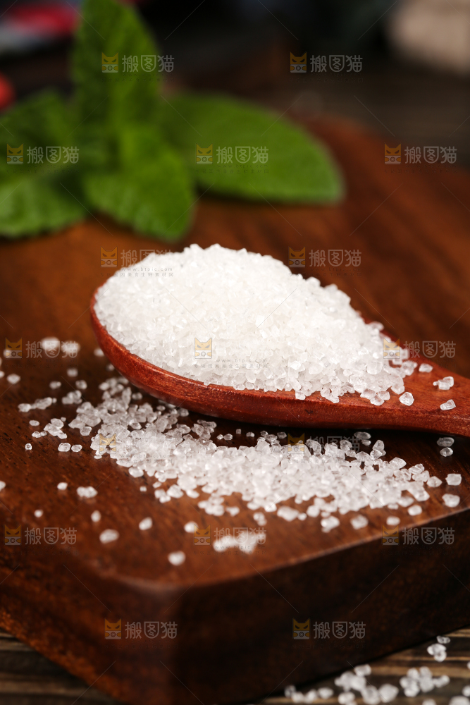 深底上的白砂糖