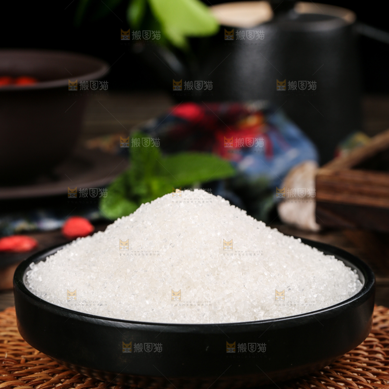 深底上的白砂糖
