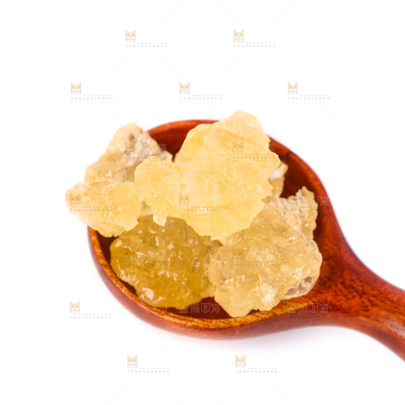 白底上的黄冰糖