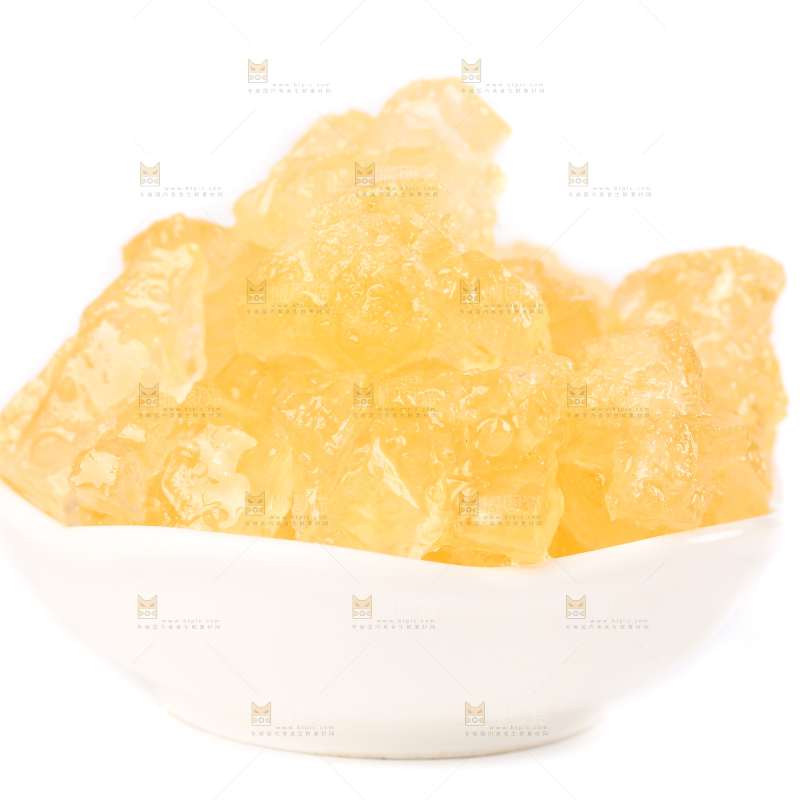 白底上的黄冰糖