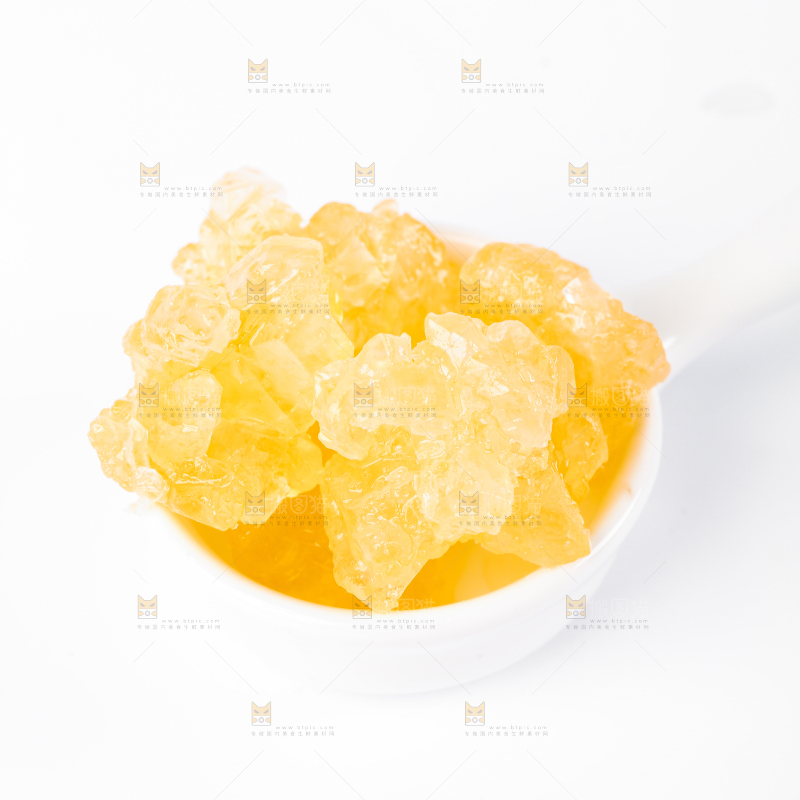 白底上的黄冰糖