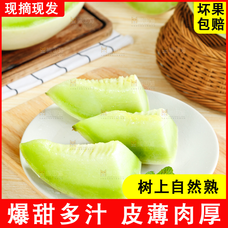 浅底上的玉菇甜瓜