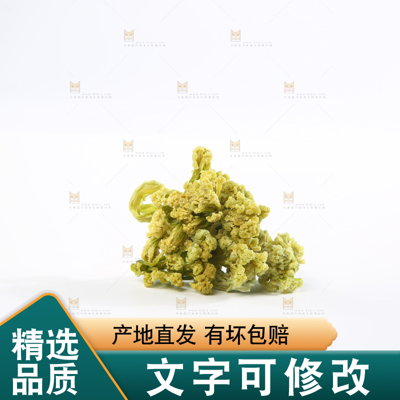 白底上的干花菜