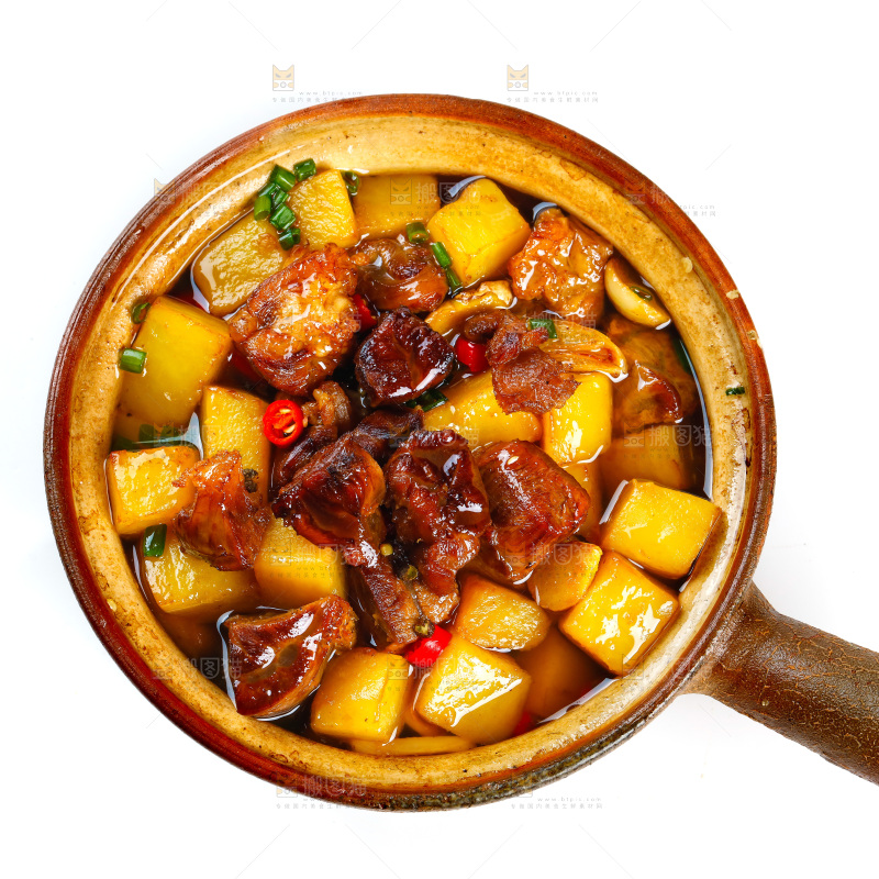 碗里的土豆炖牛肉