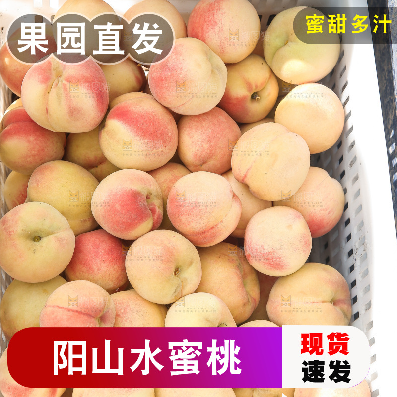 手里拿着现摘水蜜桃