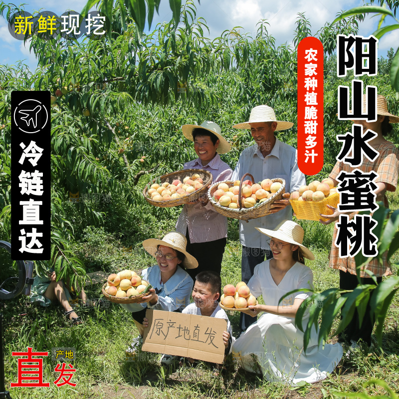 手里拿着现摘水蜜桃