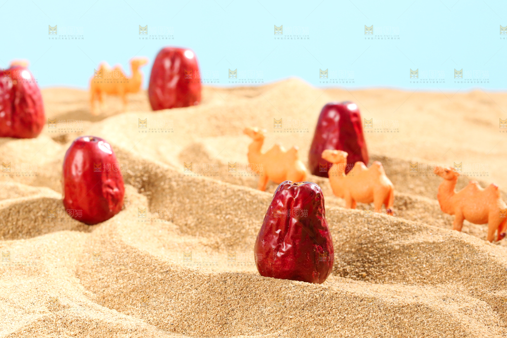 浅底上的红枣